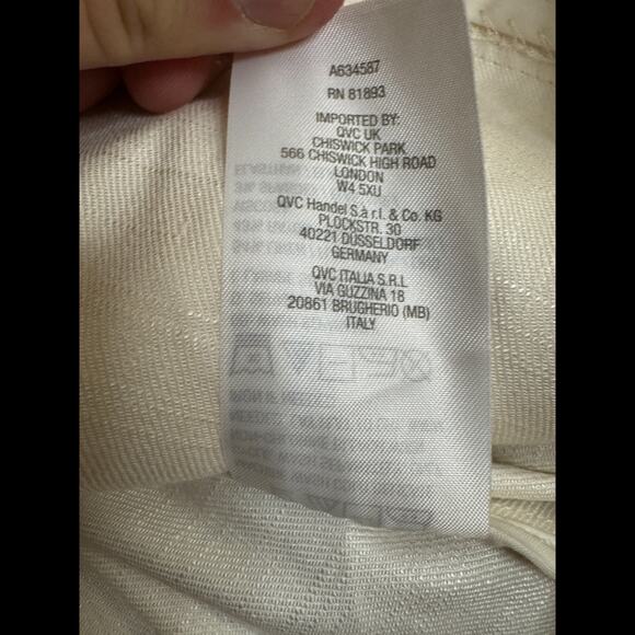 Studio Park x Leah Williams Elevated Linen Blazer Ivory XL Tuxedo Lapel NWOT - Picture 15 of 15